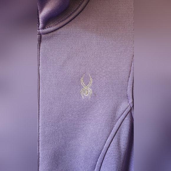 Spyder Jacket Coat Sweater Fleece Endure Core Full Zip Ski Activewear Purple M - Picture 3 of 10